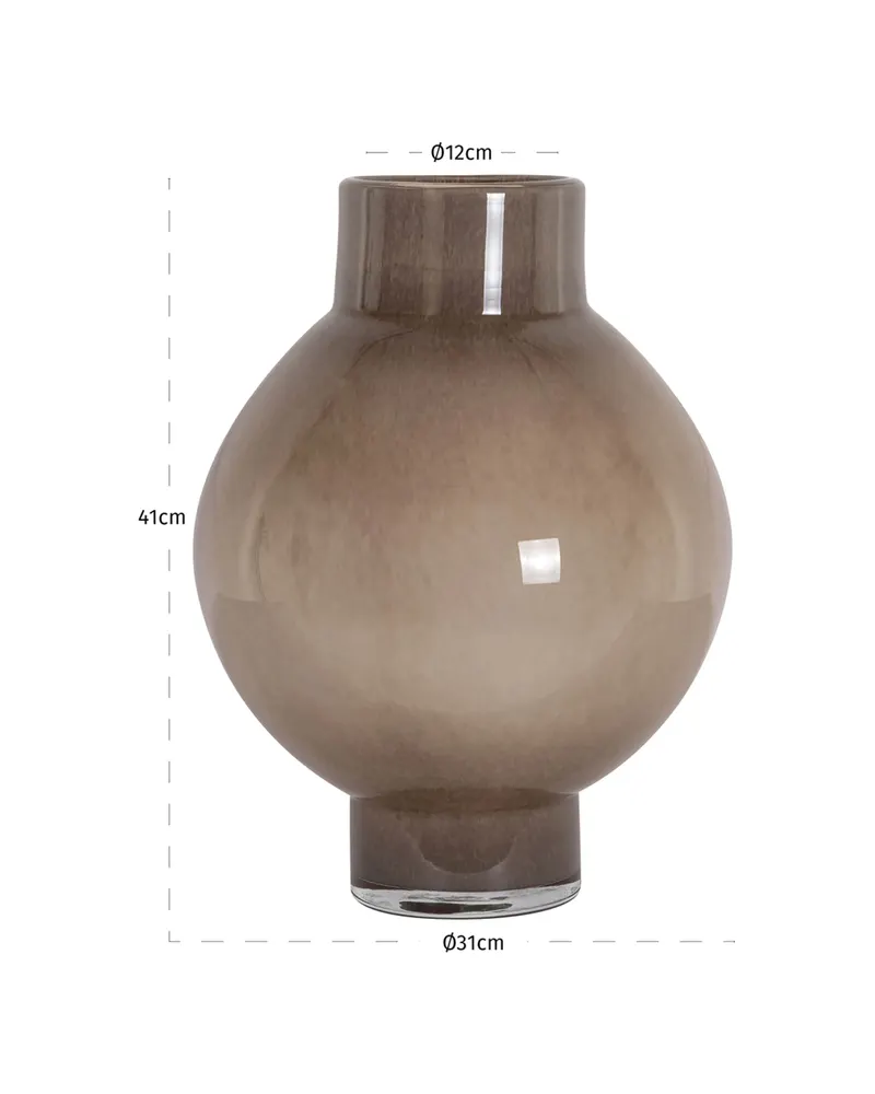 Vase Celina, Taupe, groß von Richmond Interiors, Produktansicht 4