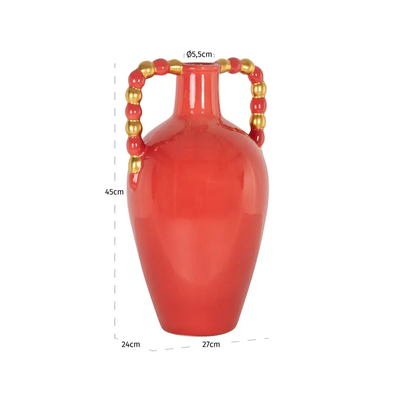 Vase Davita, Orange, groß von Richmond Interiors, Maßzeichnung 6