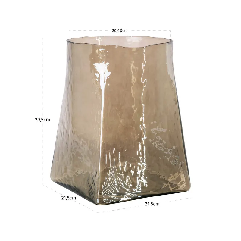Vase Elara Smoke, 30 cm von Richmond Interiors, Maßzeichnung 4