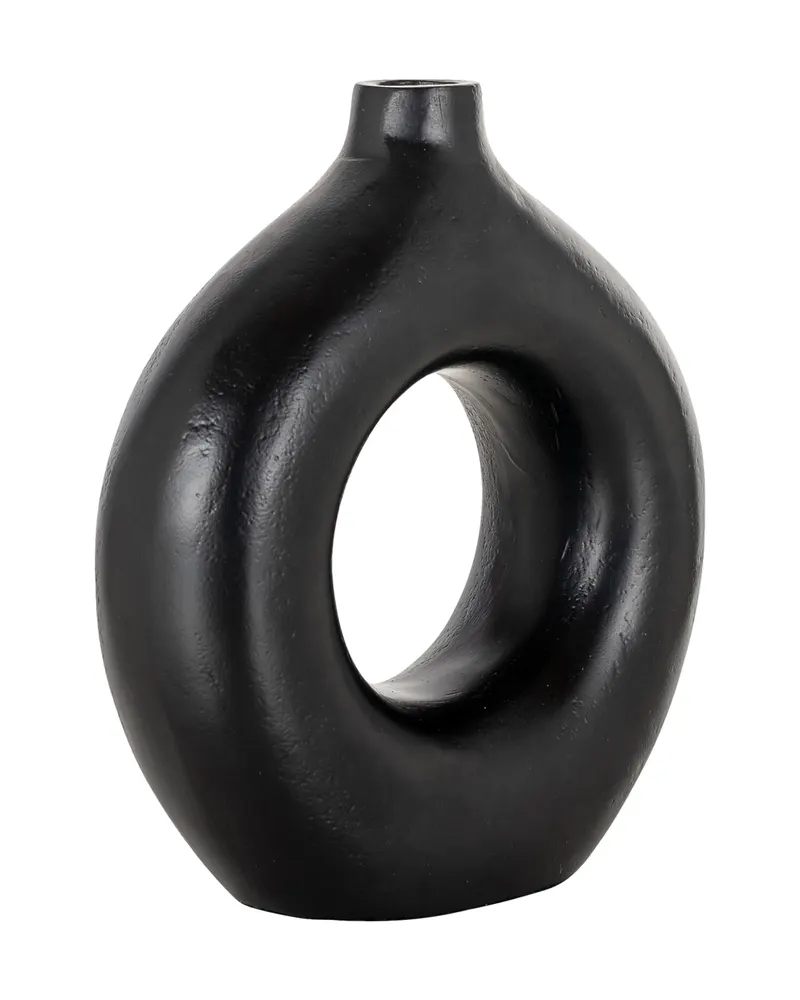 Vase Felice Schwarz, 22 cm von Richmond Interiors, Produktansicht 2