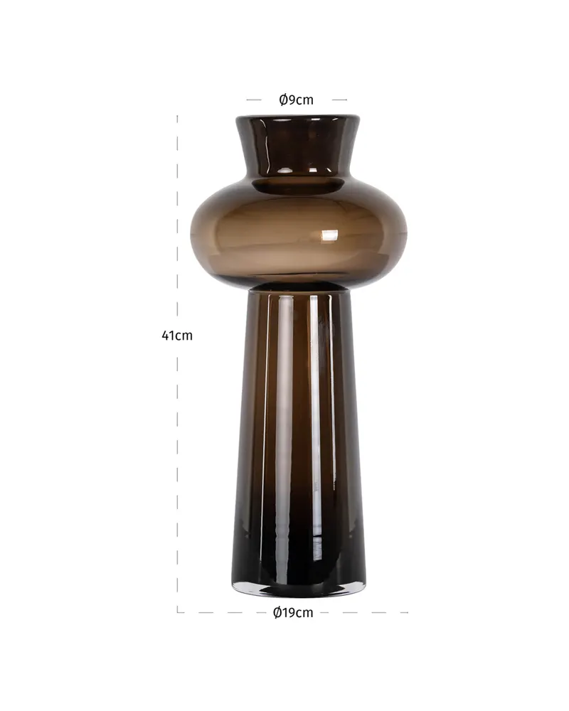 Vase Jamey Braun groß von Richmond Interiors, Produktansicht 4