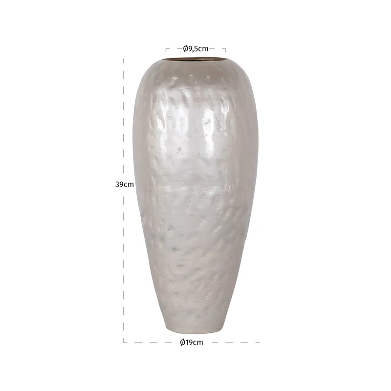 Vase Jildou, Weiß von Richmond Interiors, Maßzeichnung 4