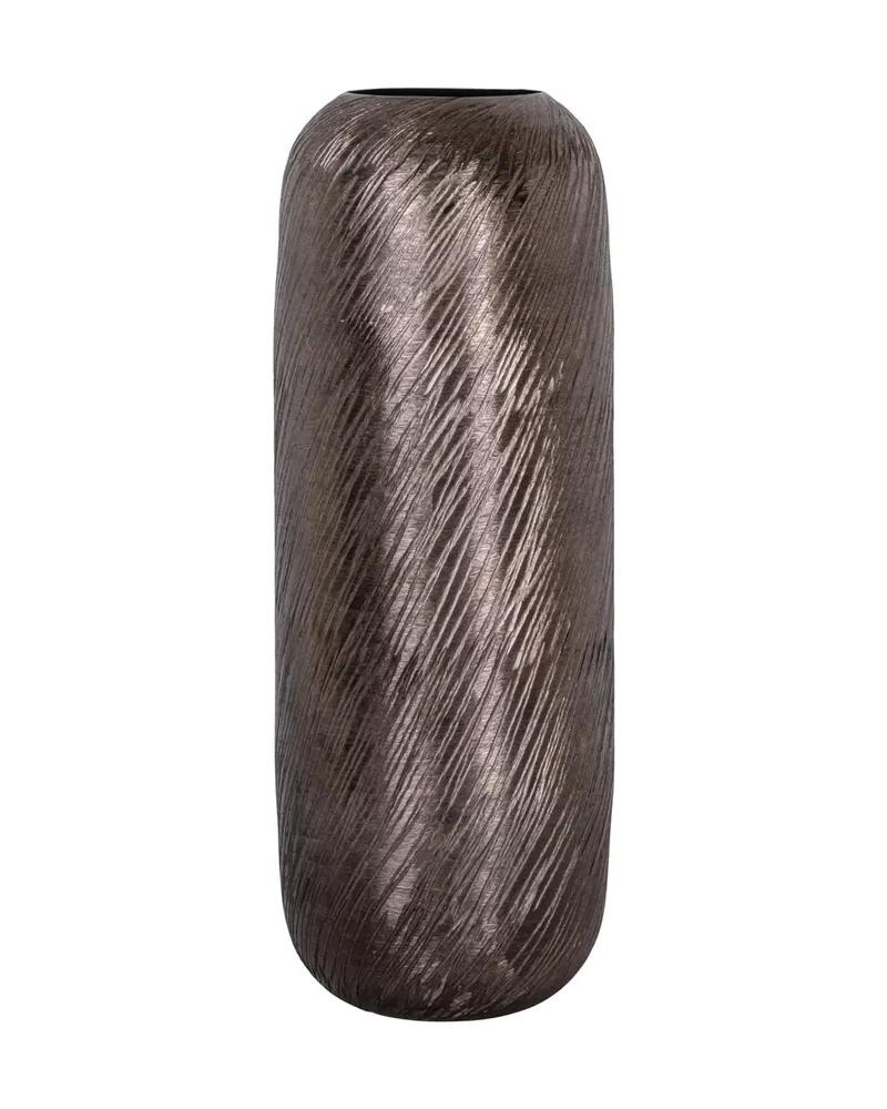 Vase Jilla aus Aluminium in Smoke