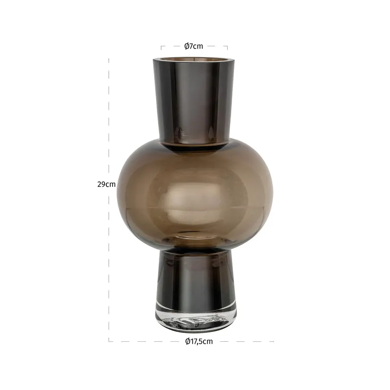 Vase Liora braun klein von Richmond Interiors, Maßzeichnung 6