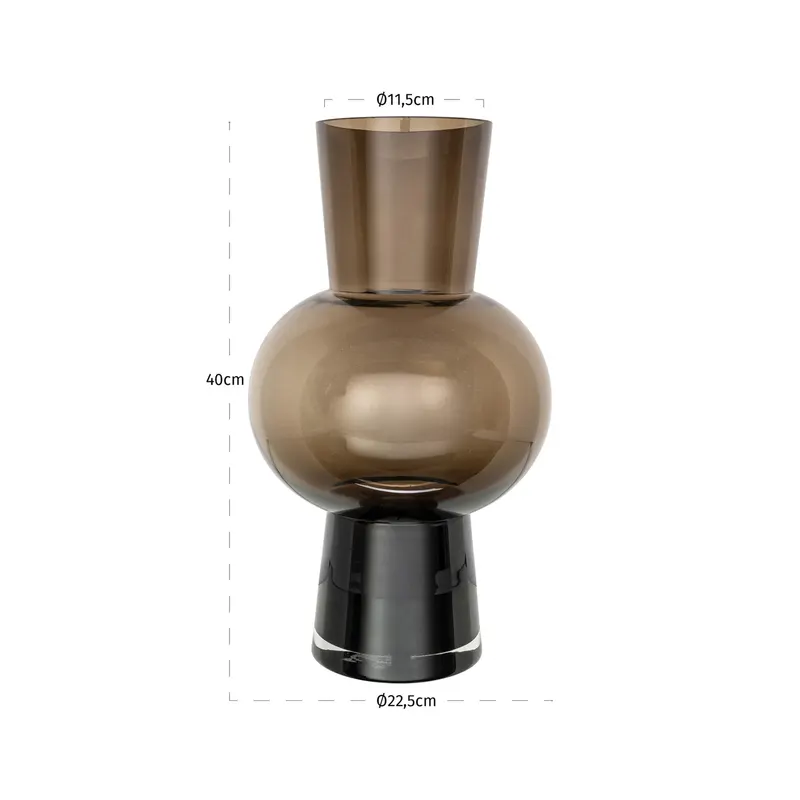 Vase Liora braun groß von Richmond Interiors, Maßzeichnung 6