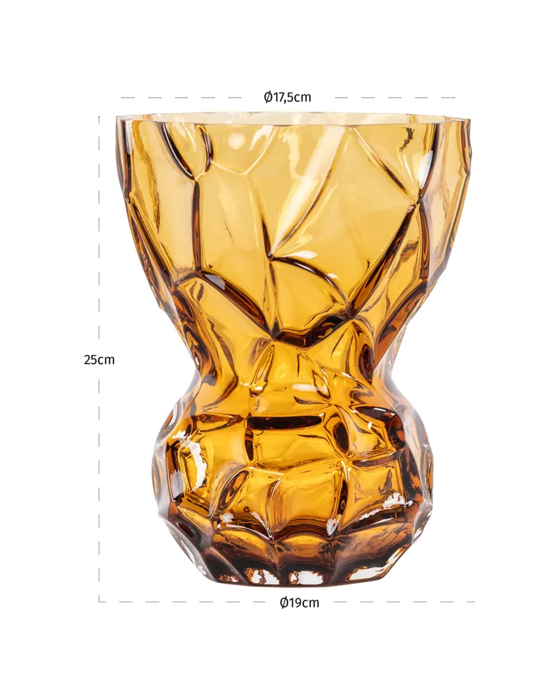 Vase Mason, Amber, klein von Richmond Interiors, Produktansicht 4