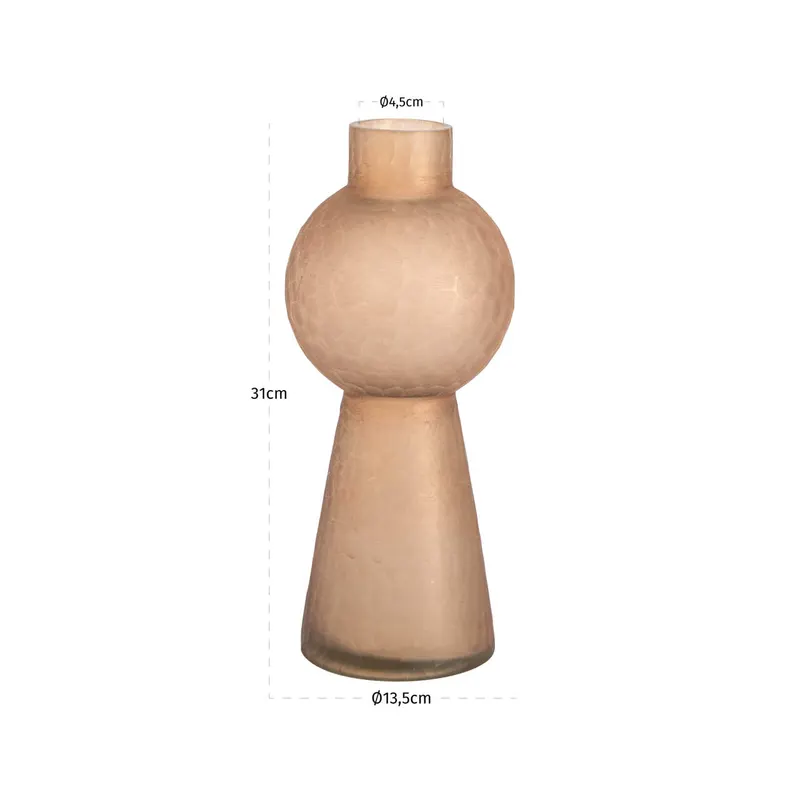 Vase Ora, Braun, klein von Richmond Interiors, Maßzeichnung 6