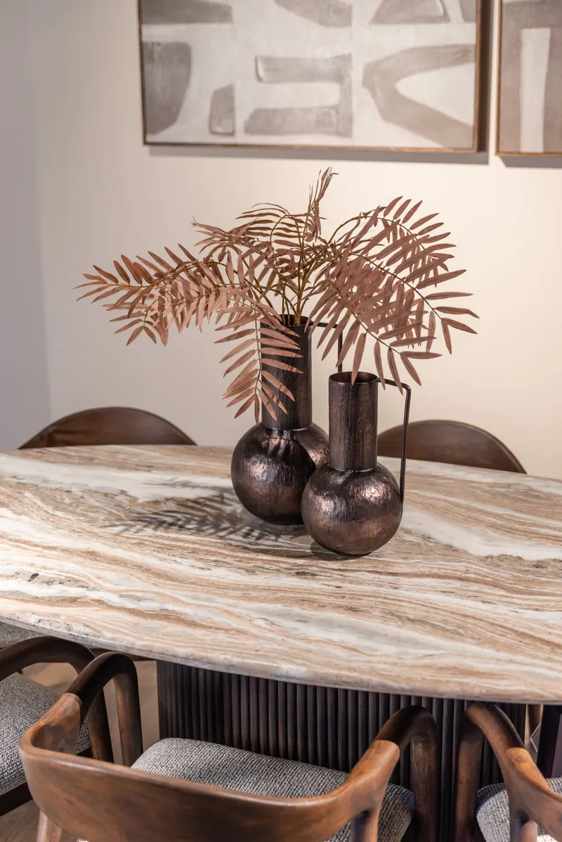 Esstisch Rashford, Blush beige von Richmond Interiors, Wohnbeispiel 10, im Wohnraum