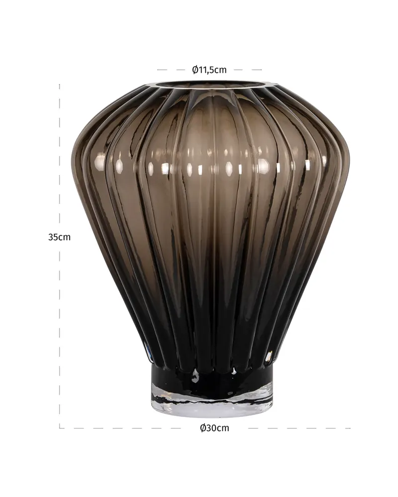 Vase Shani, Braun von Richmond Interiors, Produktansicht 2