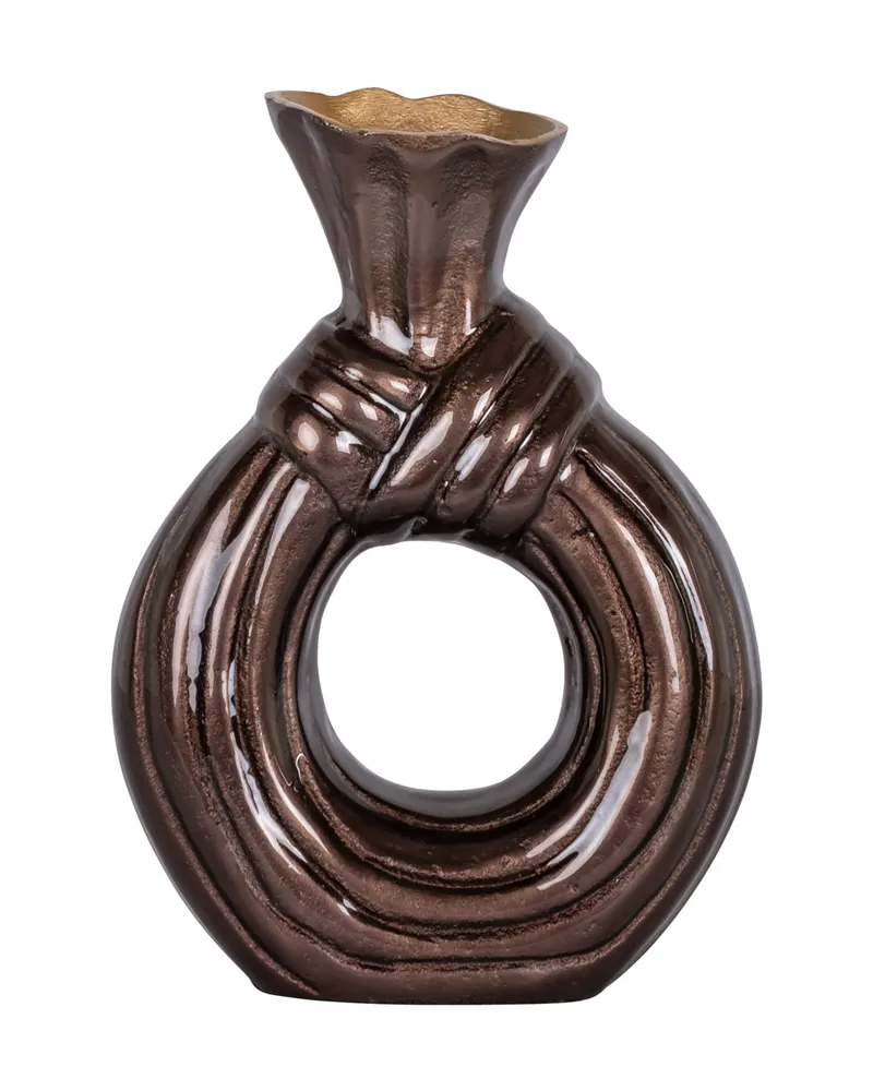 Vase Suen, Dunkelbraun, klein von Richmond Interiors