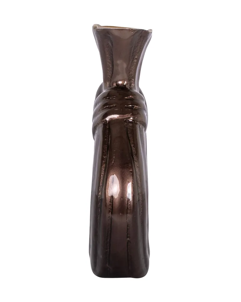 Vase Suen, Dunkelbraun, klein von Richmond Interiors, Produktansicht 3