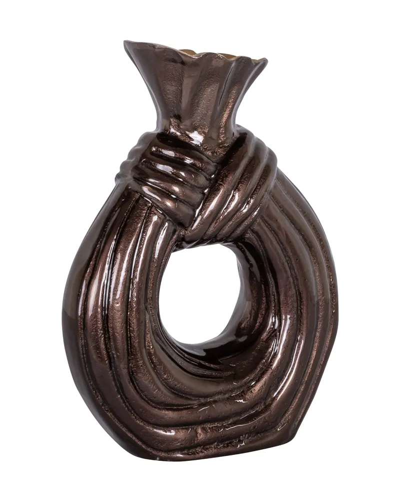 Vase Suen, Dunkelbraun, groß von Richmond Interiors, Produktansicht 2