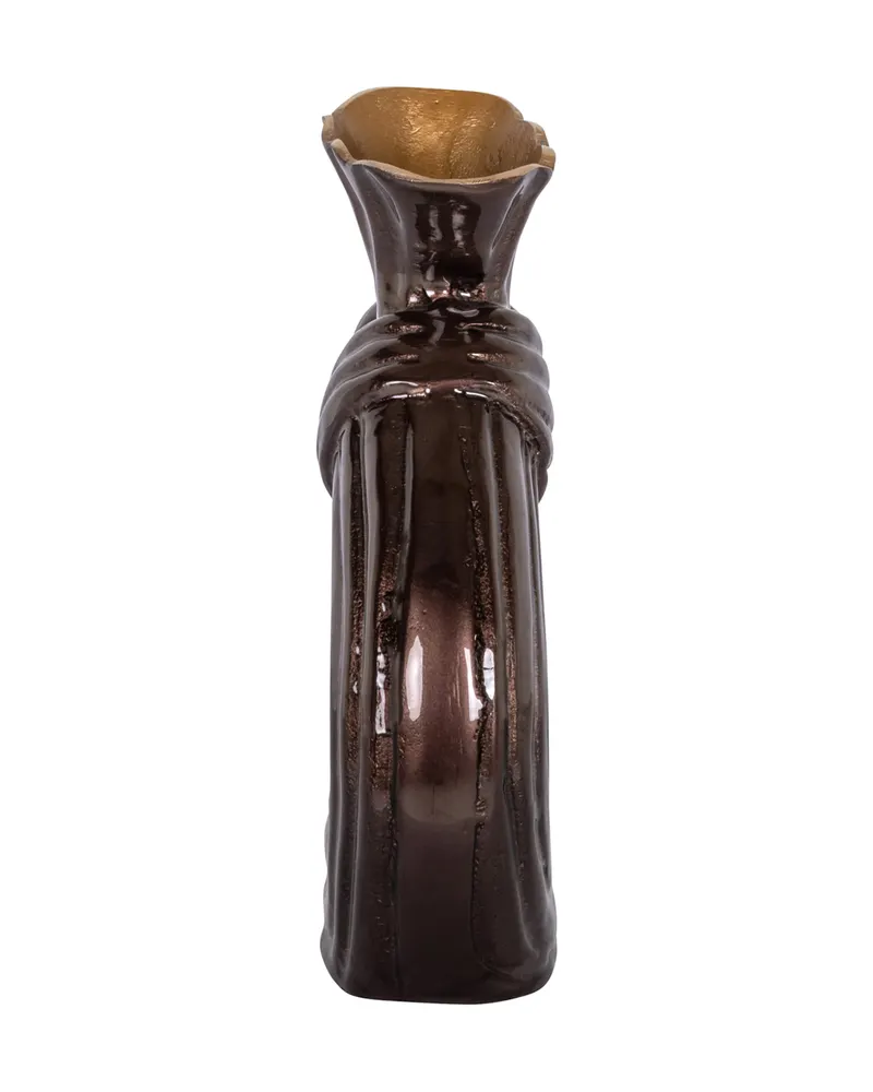 Vase Suen, Dunkelbraun, groß von Richmond Interiors, Produktansicht 3