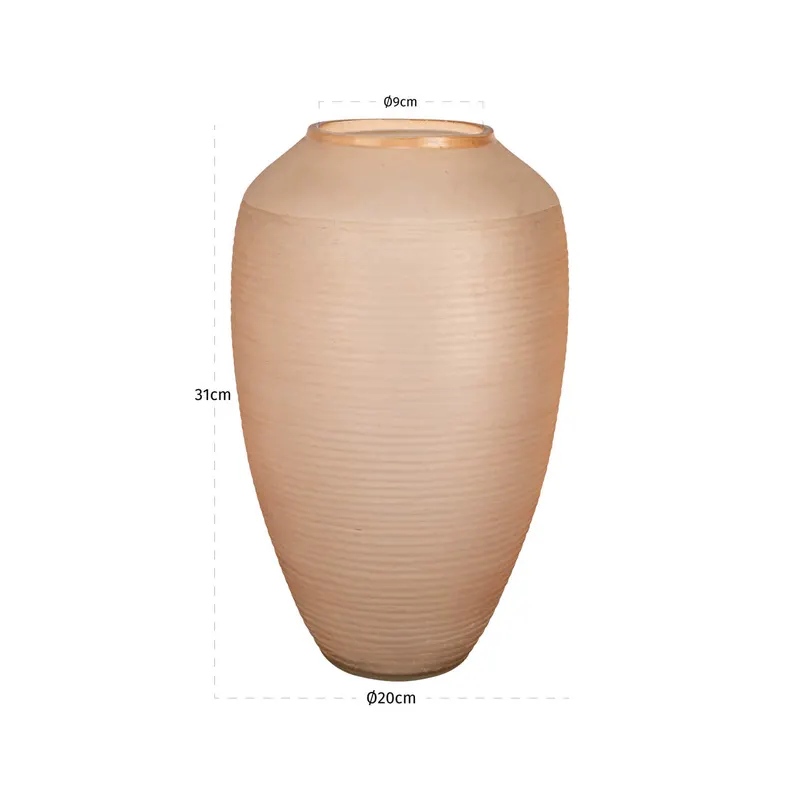 Vase Vea rosa von Richmond Interiors, Maßzeichnung 2