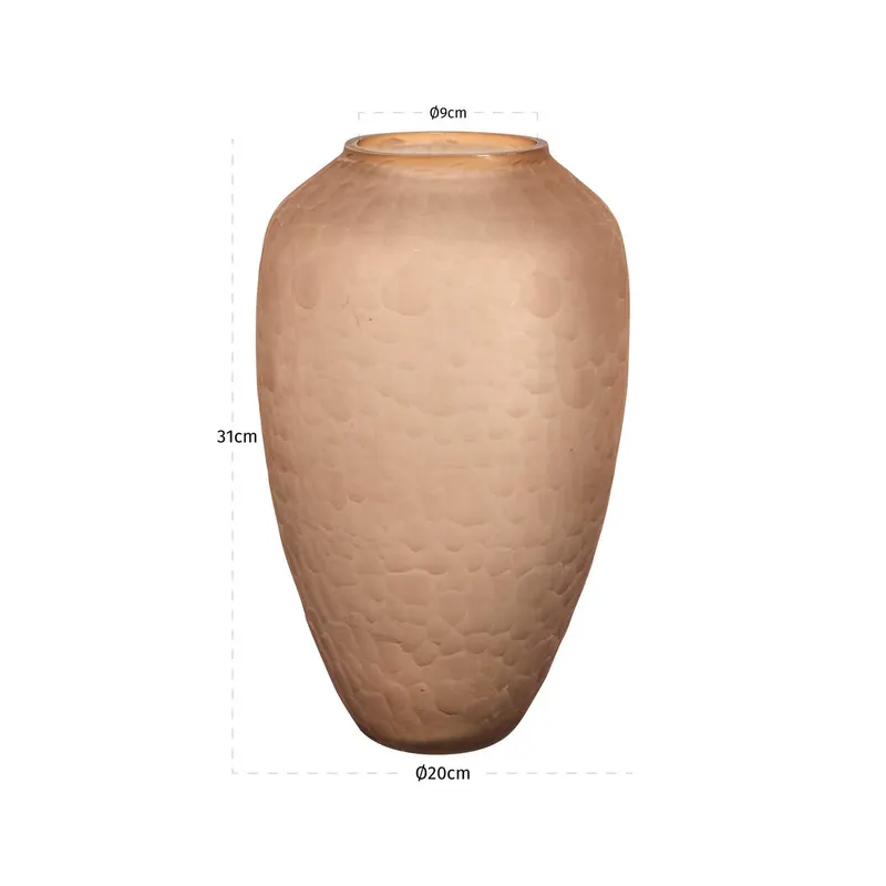 Vase Vera, Braun von Richmond Interiors, Maßzeichnung 6