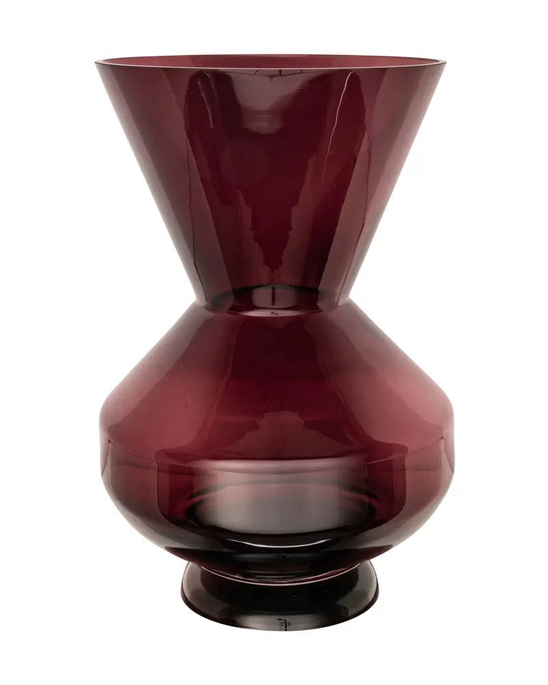 Vase Veya, Burgunderrot von Richmond Interiors