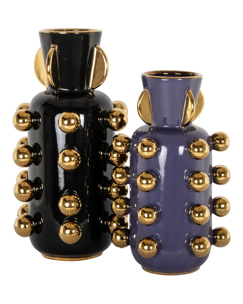 Vase Zalia, Violett, klein von Richmond Interiors, Produktansicht 3