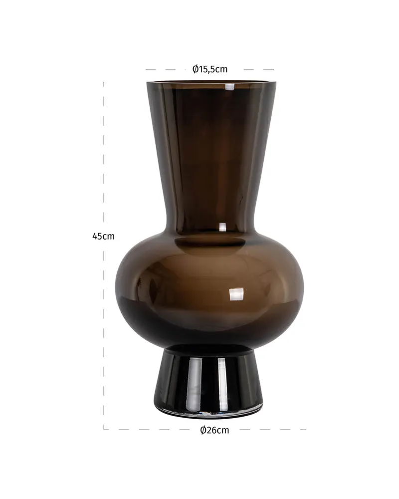 Vase Zaya, Braun von Richmond Interiors, Produktansicht 2
