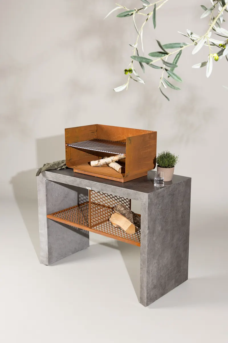 Velas Outdoor-Küchenmodul aus Aluminium, im Wohnraum, Ansicht 1