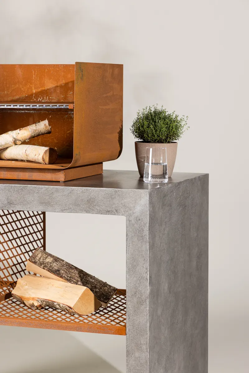 Velas Outdoor-Küchenmodul aus Aluminium, im Wohnraum, Ansicht 3