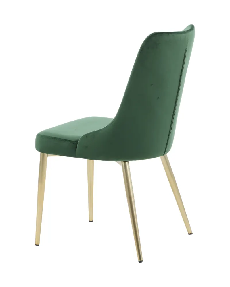 Velvet Deluxe Esszimmerstühle im 2er-Set in Grün, Gestell Gold, Polyester-Samt, Ansicht 11