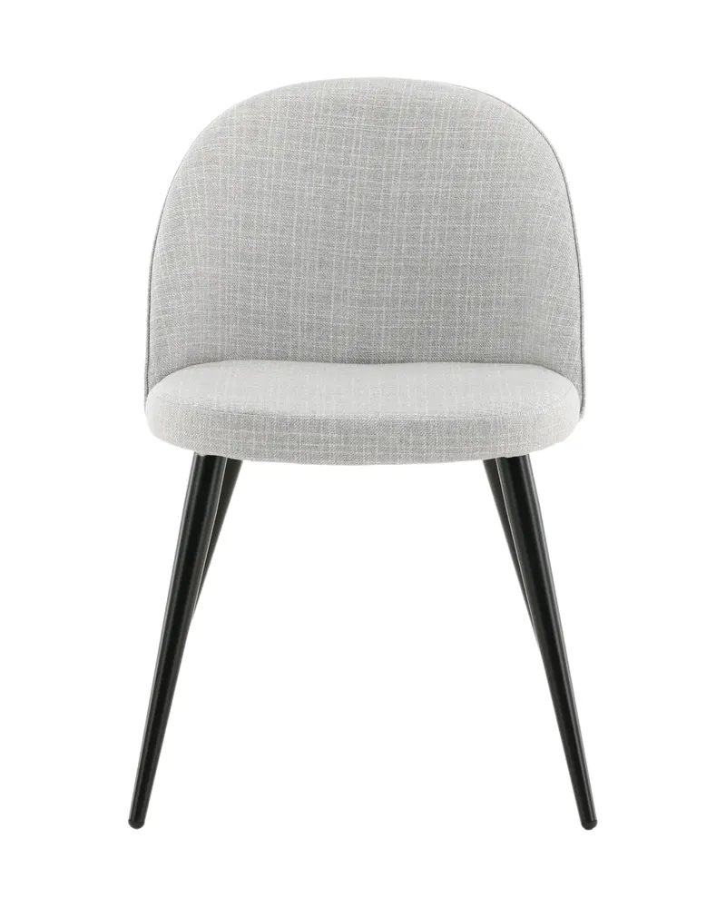 Esszimmerstuhl Velvet, Hellgrau · Polyester