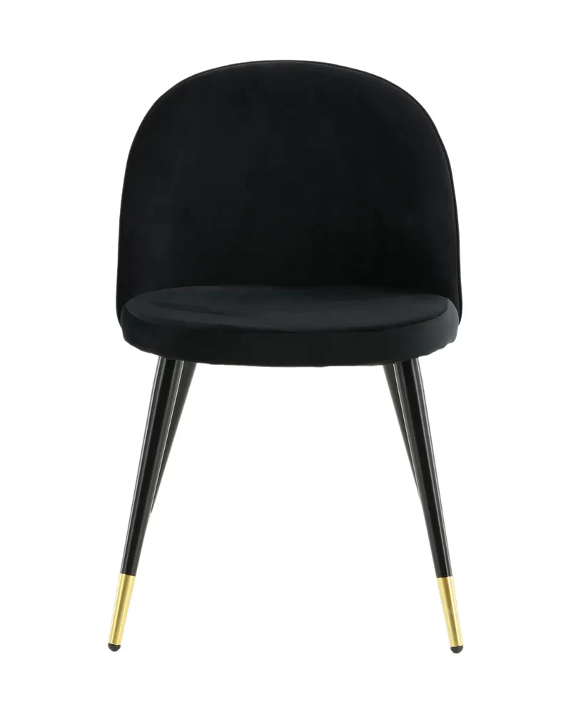 Esszimmerstuhl Velvet, Schwarz · Samt
