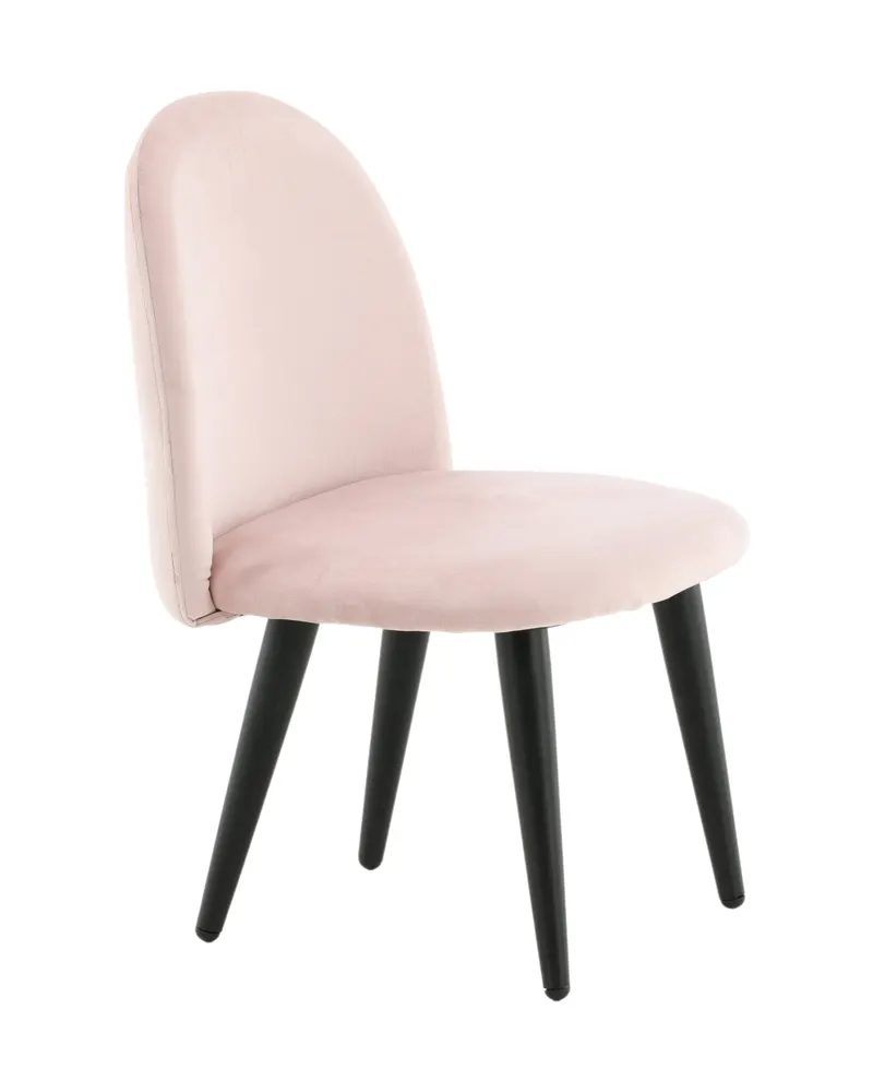 Velvet Kinderstuhl im 2er-Set aus Samt in Rosa, Gestell Schwarz, Ansicht 11