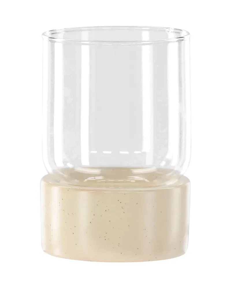 Vica Windlicht aus Glas mit Sockel aus Steinzeug, Ansicht 8