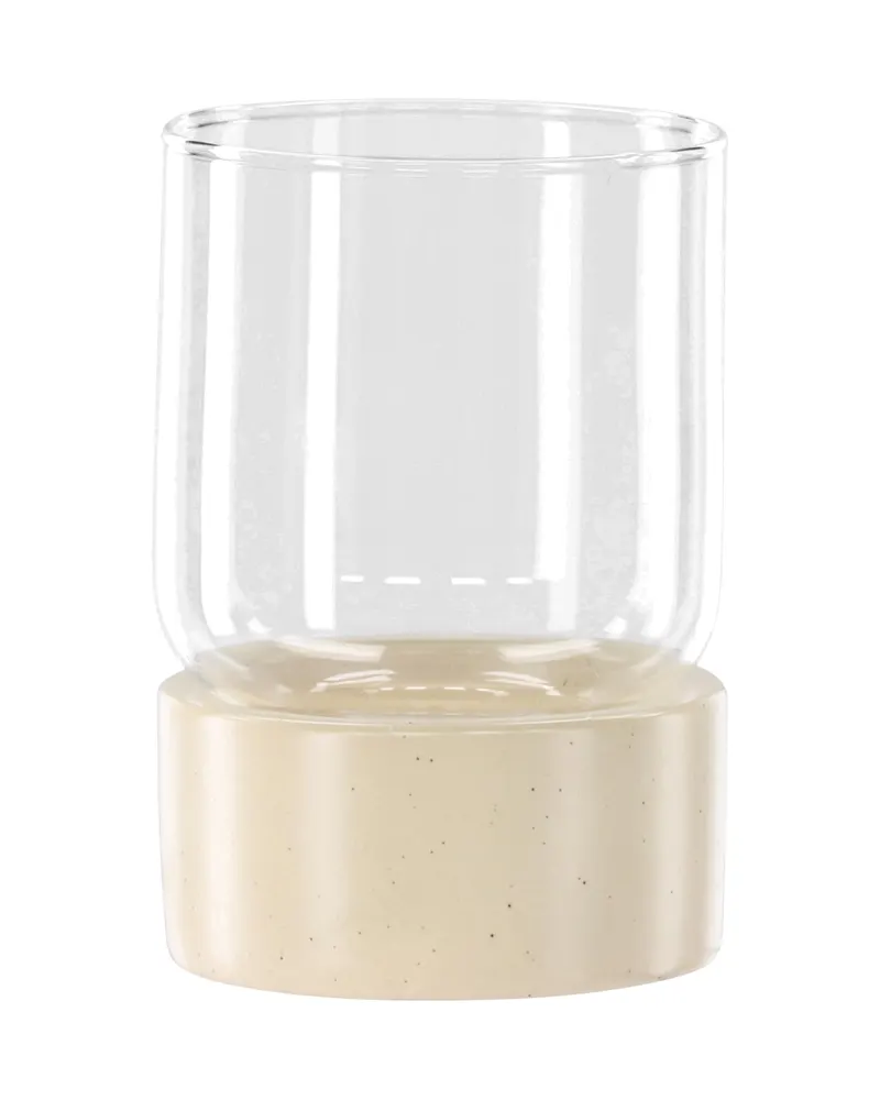 Vica Windlicht aus Glas mit Sockel aus Steinzeug, Ansicht 11