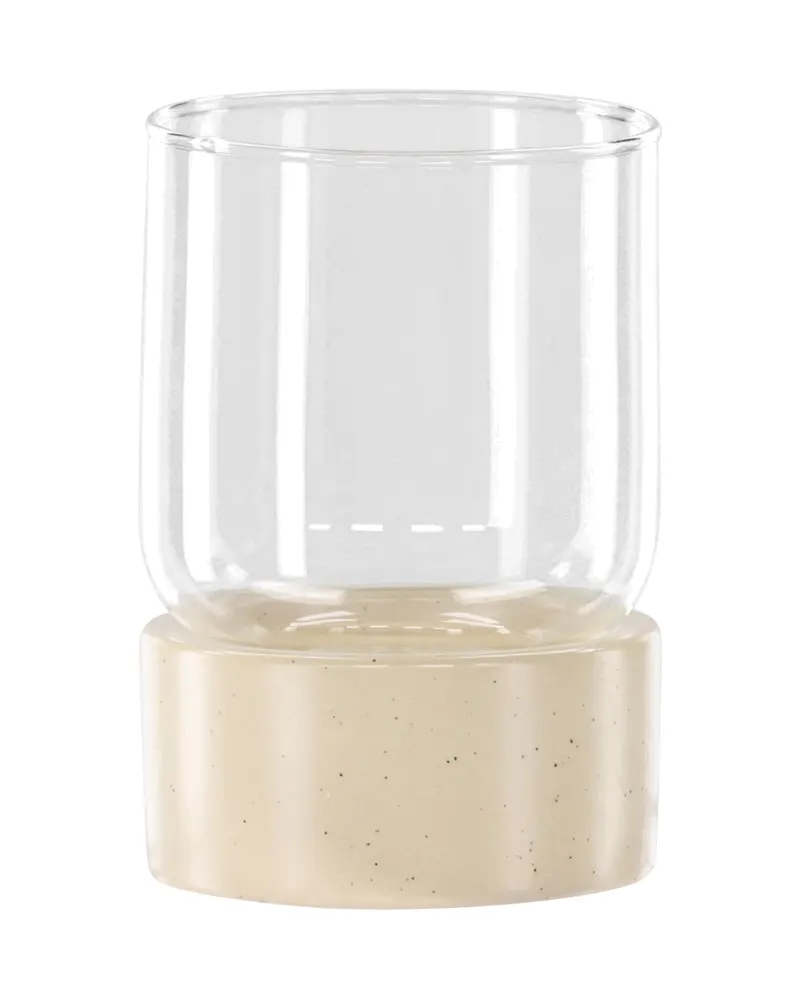 Vica Windlicht aus Glas mit Sockel aus Steinzeug, Ansicht 12