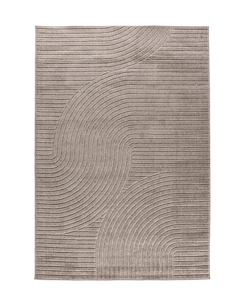 Vince Teppich mit Linienmuster in 230 × 160 cm, Braun, Ansicht 1
