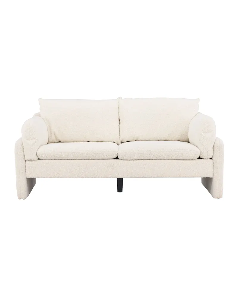 Vindel 2-Sitzer-Sofa aus Teddystoff, Ansicht 2