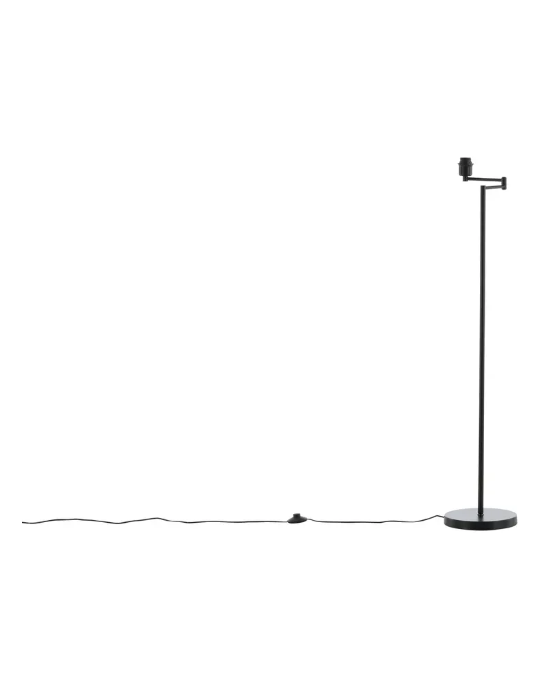 Virro Stehlampe aus Stahl für die Leseecke, Schwarz