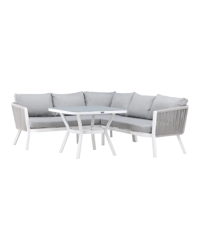 Virya Gartenlounge mit L-Ecksofa und quadratischem Tisch, Ansicht 12