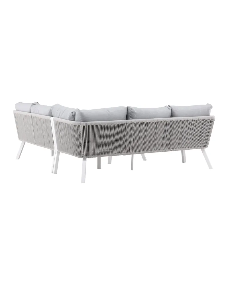 Virya Gartenlounge mit L-Ecksofa und quadratischem Tisch, Ansicht 5