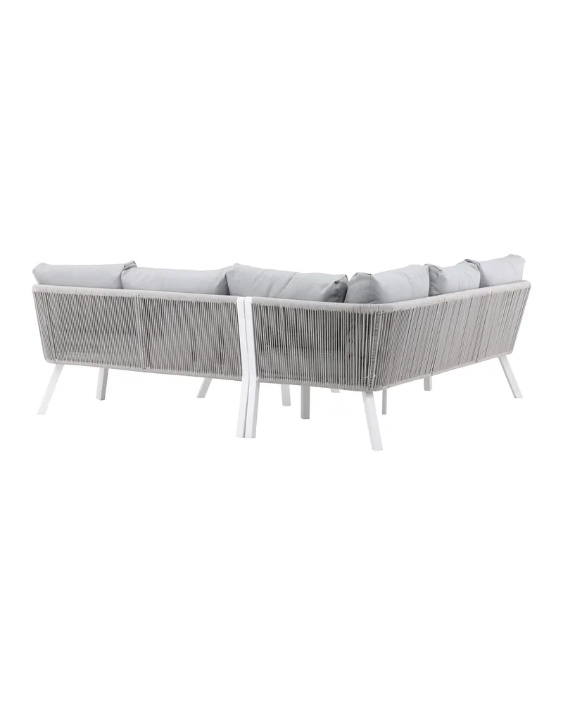Virya Gartenlounge mit L-Ecksofa und quadratischem Tisch, Ansicht 6