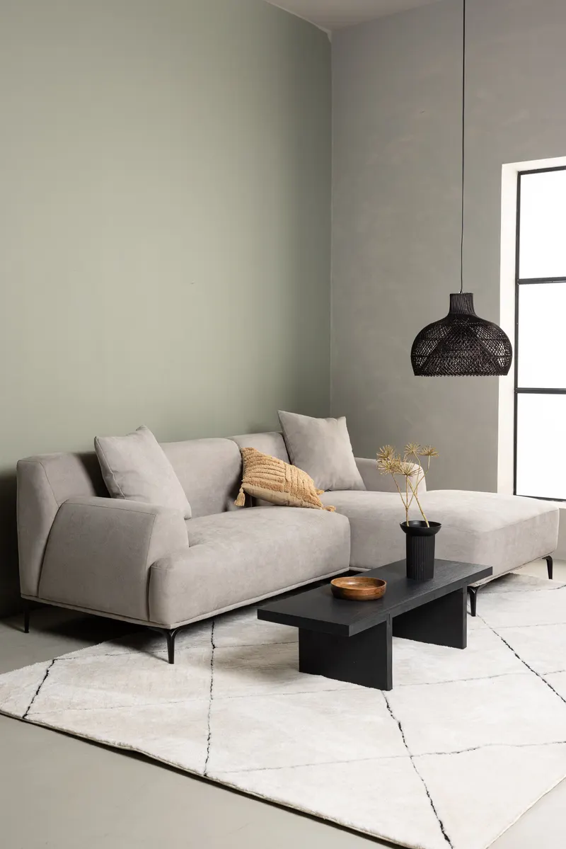 Viskan 3-Sitzer-Sofa mit Recamiere, im Wohnraum, Ansicht 1