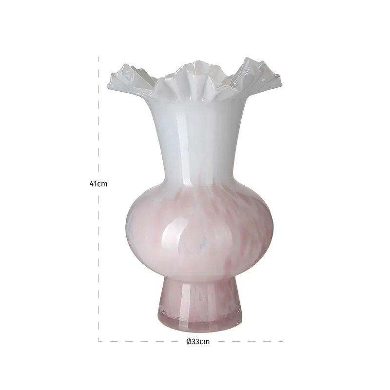 Vola Vase, Rosa von Richmond Interiors, Maßzeichnung 2