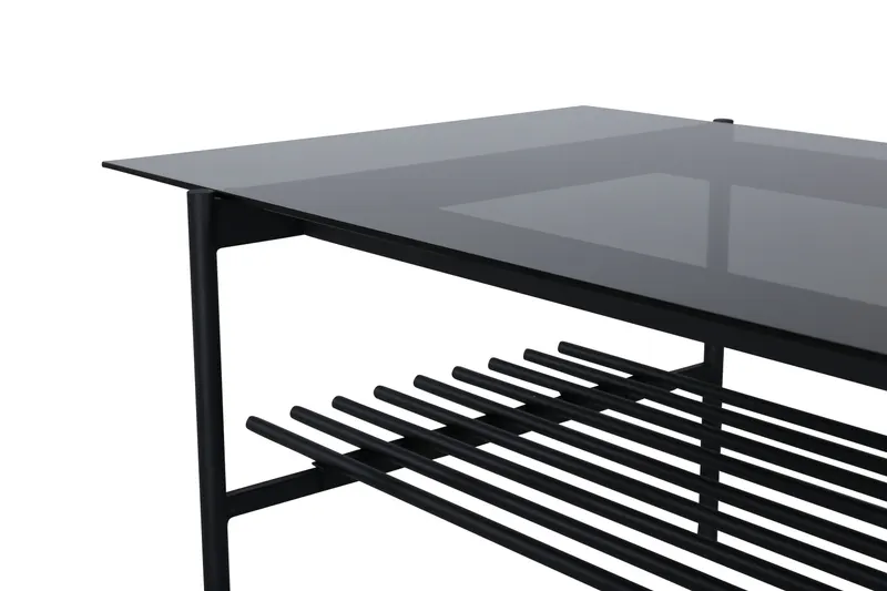 Von Staf rechteckiger Couchtisch aus Glas mit Ablage, Ansicht 6