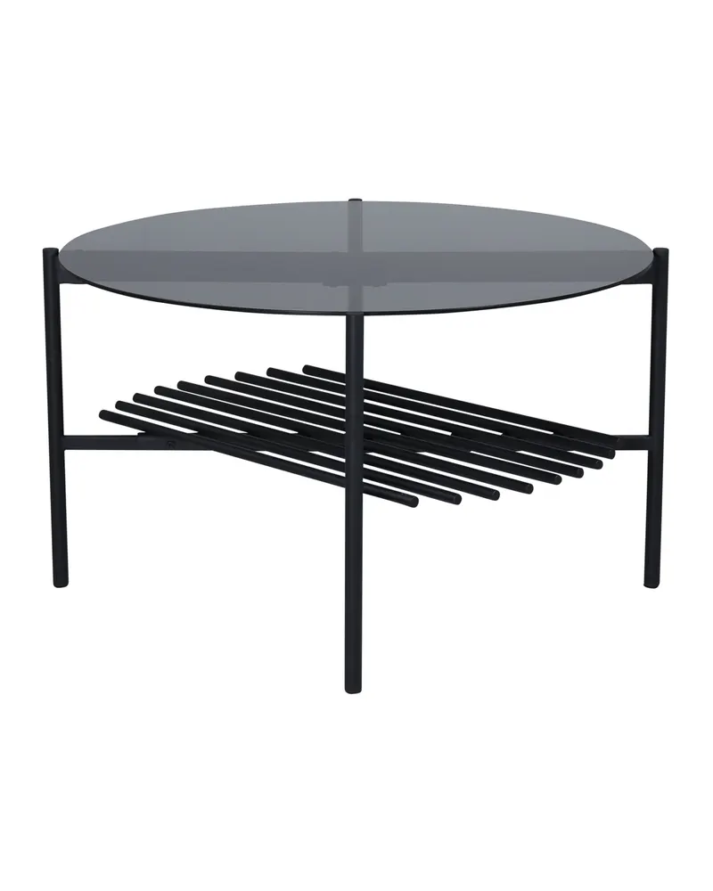 Von Staf runder Couchtisch aus Glas mit Ablage, Ansicht 2