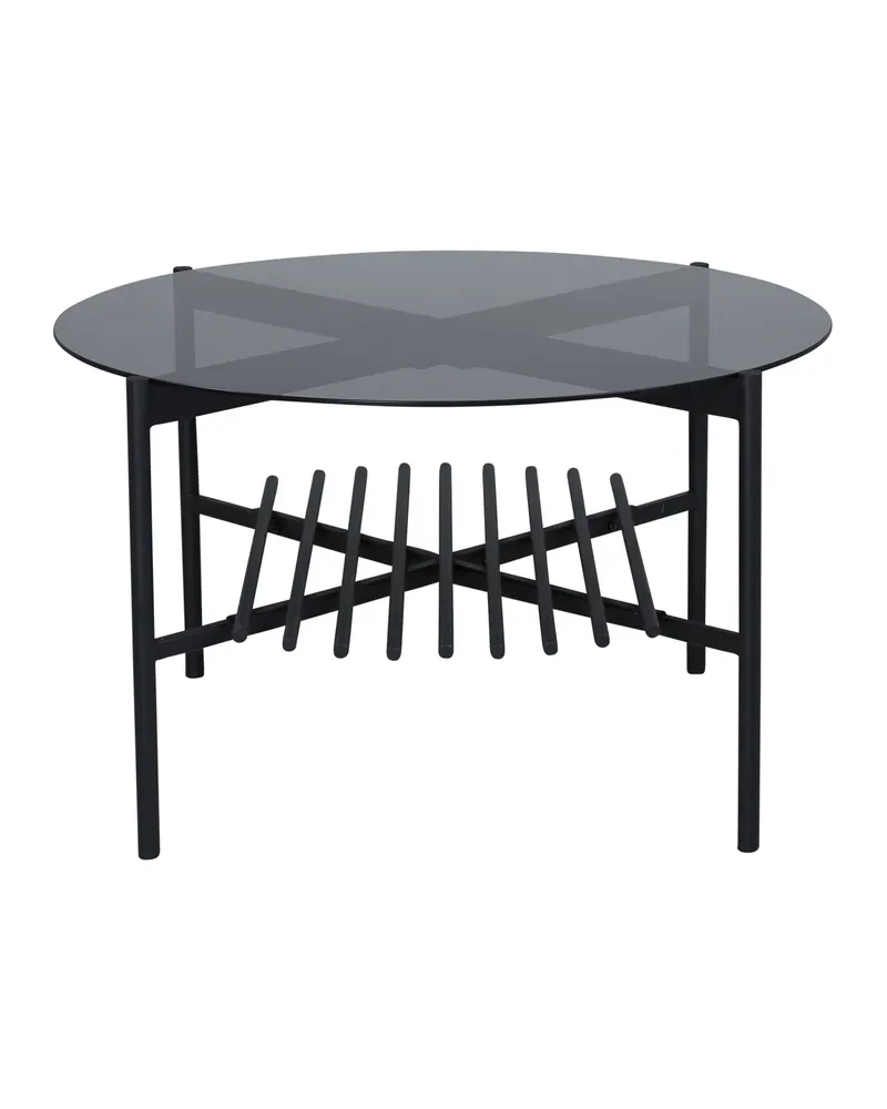 Von Staf runder Couchtisch aus Glas mit Ablage, Ansicht 3