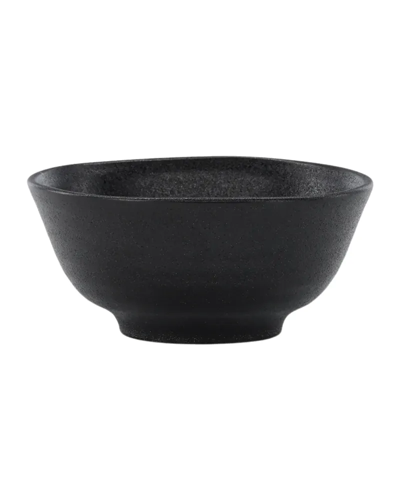 Wabi Sabi Schalen im 2er-Set aus schwarzem, gehärtetem Porzellan
