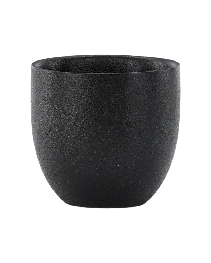 Wabi Sabi Kaffeetassen im 2er-Set aus schwarzem Porzellan