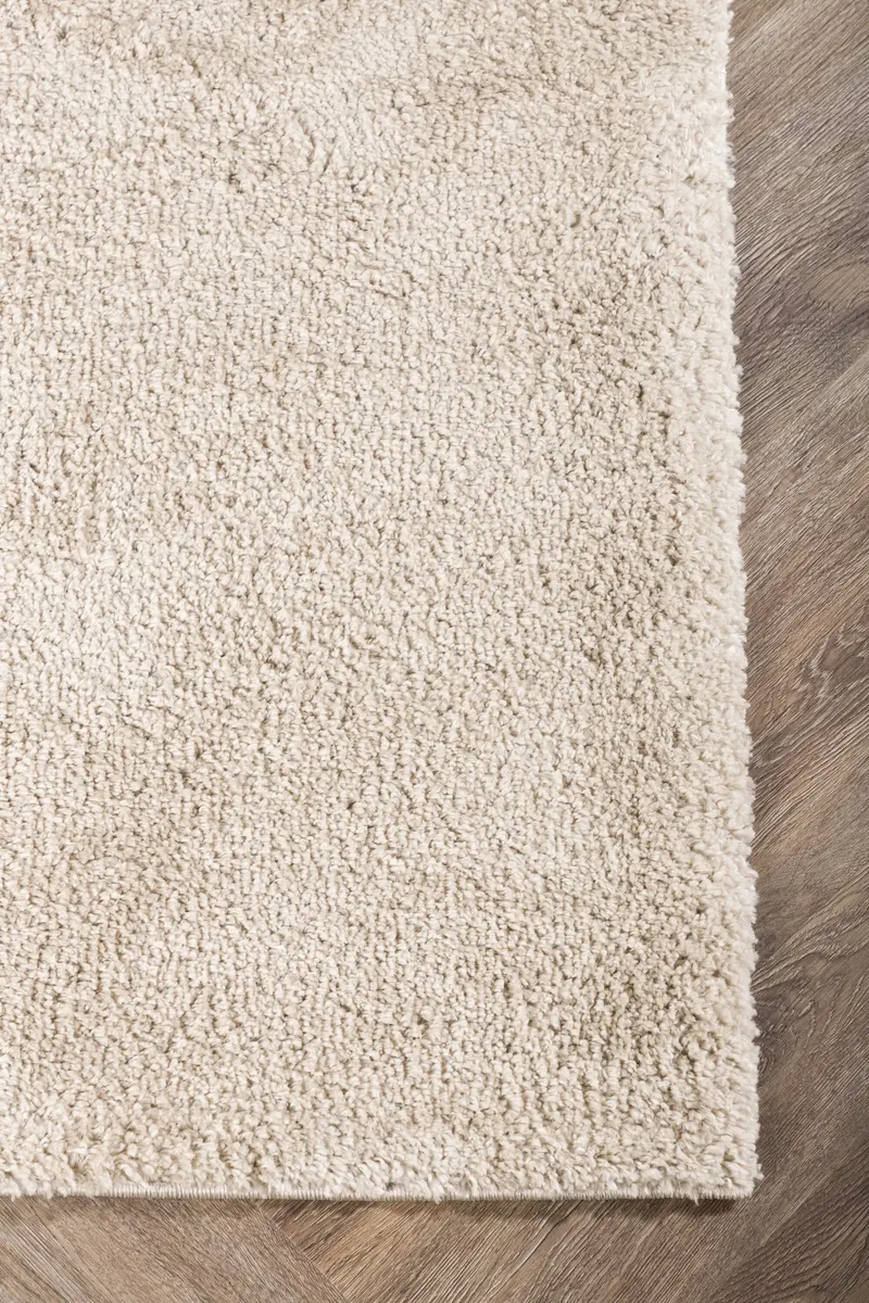 Walter Teppich rechteckig mit flauschigem Flor in 340 × 240 cm, Beige, im Wohnraum, Ansicht 4