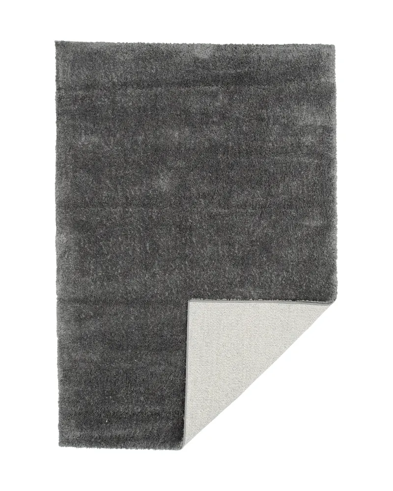 Walter Teppich rechteckig mit flauschigem Flor in 290 × 200 cm, Dunkelgrau, Ansicht 2