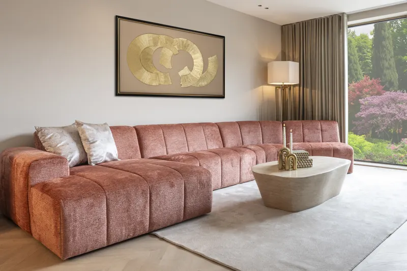 Wandbild Eden, Schwarz/Goldfarben von Richmond Interiors, Wohnbeispiel 14, im Wohnraum