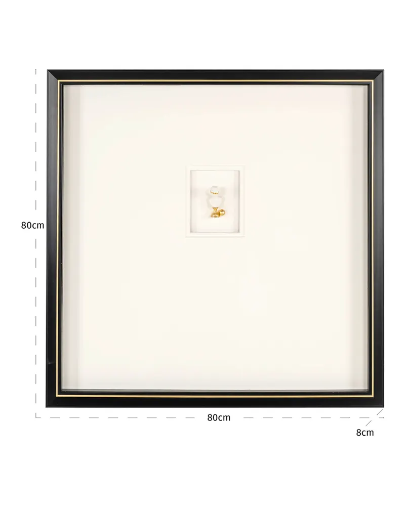 Wandbild Hanna, Schwarz/Weiß von Richmond Interiors, Produktansicht 5