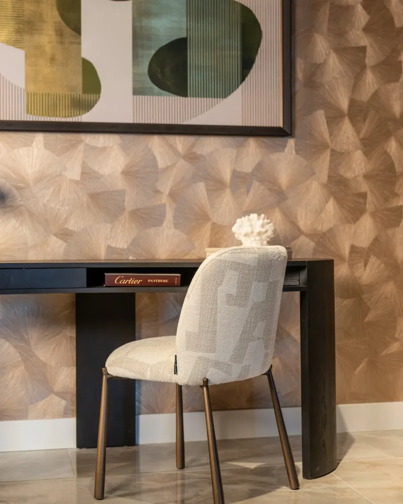 Esszimmerstuhl Lana, Beige graffic, 2er-Set von Richmond Interiors, Wohnbeispiel 13, im Wohnraum