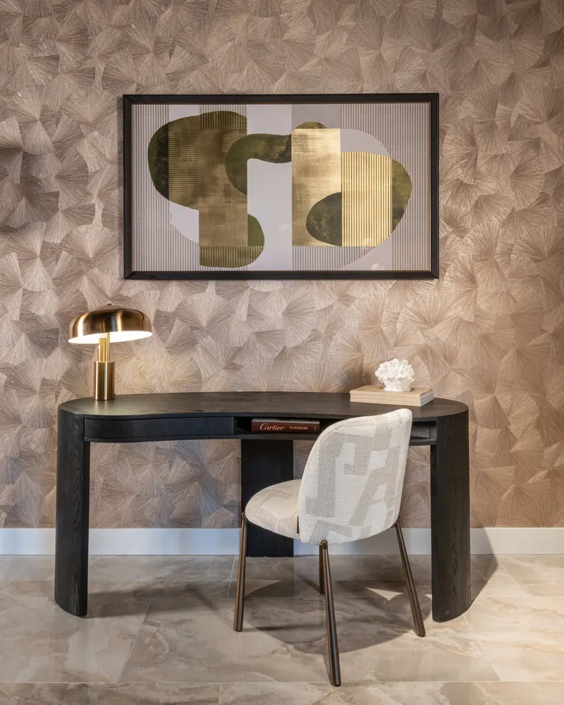 Esszimmerstuhl Lana, Beige graffic, 2er-Set von Richmond Interiors, Wohnbeispiel 14, im Wohnraum